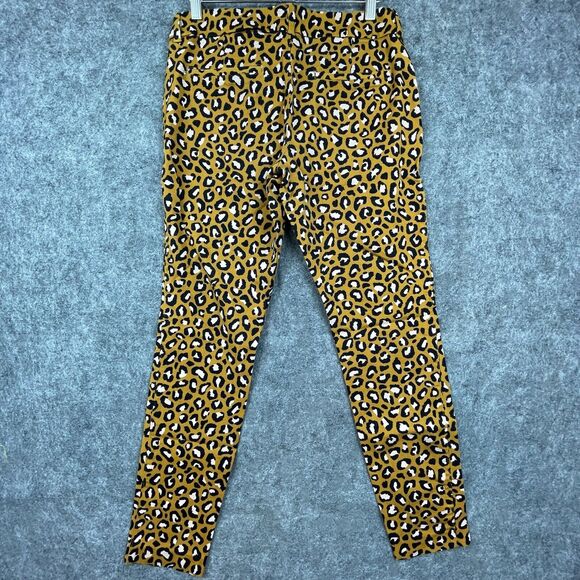 Old Navy Pixie Pants Womens 6 Leopard Cheetah Pink Skinny Tapered Y2K - Picture 3 of 7